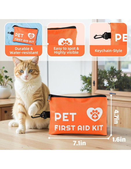 Kit de Primeros Auxilios para Perros Homsoil 45 Piezas Resistente Kit de Primeros Auxilios para Perros Homsoil 45 Piezas Resistente