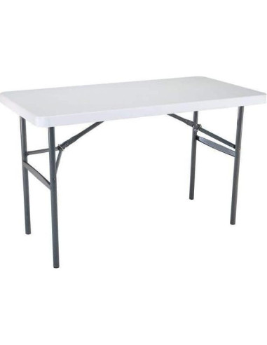 Mesa Plegable Lifetime 2940 Blanca 122x61 cm Granito