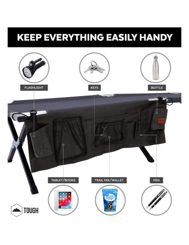 Cama de Camping Tough Outdoors XL Plegable 211x81 cm 136 kg