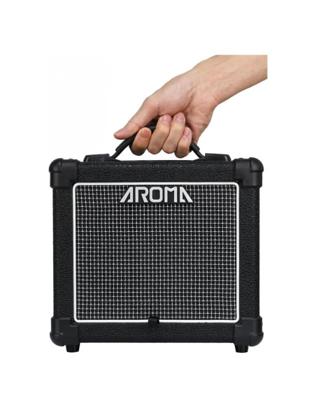 Amplificador de guitarra eléctrica 10W Aroma AG-10S Bluetooth Negro Amplificador de guitarra eléctrica 10W Aroma AG-10S Bluetooth Negro
