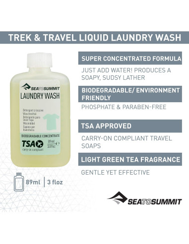 Jabón Líquido de Ropa Sea to Summit 89 ml Biodegradable