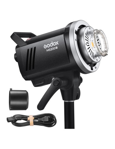 Flash de Estudio Godox MS200V 200W LED 5600K con Montura Bowens