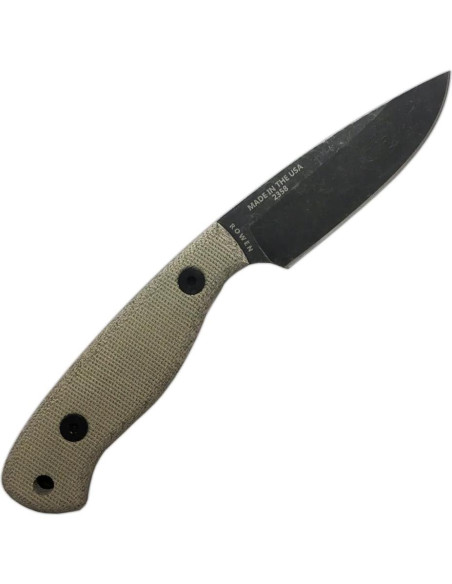 Cuchilla Fija ESEE JG3 Óxido Negro con Funda de Cuero Cuchilla Fija ESEE JG3 Óxido Negro con Funda de Cuero