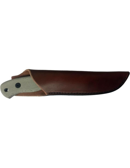 Cuchilla Fija ESEE JG3 Óxido Negro con Funda de Cuero Cuchilla Fija ESEE JG3 Óxido Negro con Funda de Cuero