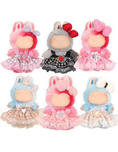 Ropa para muñeca LABUBU 17cm Púrpura - Atuendo y Accesorios