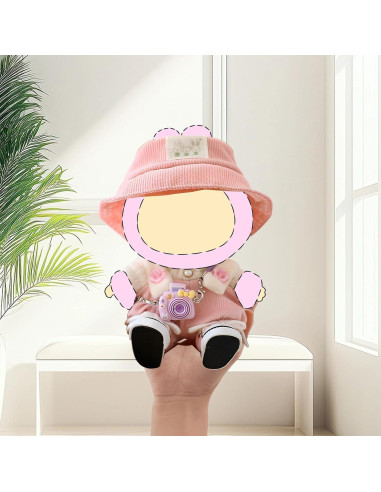 Conjunto de Ropa para Muñeca LaBuBu 4 Piezas Rosa
