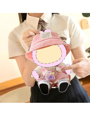 Conjunto de Ropa para Muñeca LaBuBu 4 Piezas Rosa