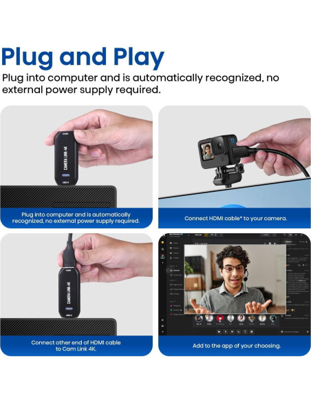 Cam Link 4K - Tarjeta de Captura Externa HDMI a USB 3.0 Cam Link 4K - Tarjeta de Captura Externa HDMI a USB 3.0