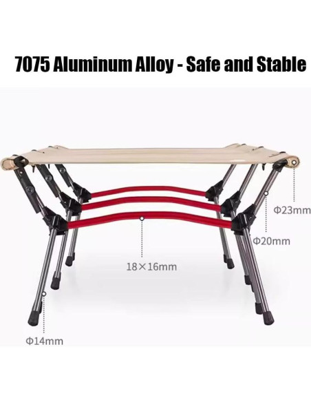 Cama Plegable para Acampar Beige WDFYJ Soporta 136kg Cama Plegable para Acampar Beige WDFYJ Soporta 136kg