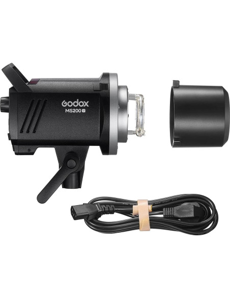 Flash Estroboscópico Godox MS200V 200W con LED 5600K Flash Estroboscópico Godox MS200V 200W con LED 5600K
