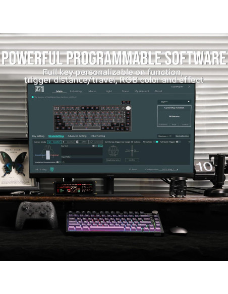Teclado Inalámbrico EPOMAKER HE75 RGB Magnético 81 Teclas Teclado Inalámbrico EPOMAKER HE75 RGB Magnético 81 Teclas