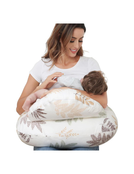 Almohada de Lactancia Lurui con Funda de Algodón Ajustable Almohada de Lactancia Lurui con Funda de Algodón Ajustable