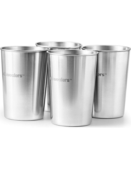 Juego de Vasos de Acero Inoxidable Wealers para Bebidas Frías Juego de Vasos de Acero Inoxidable Wealers para Bebidas Frías