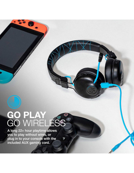 Auriculares Inalámbricos JLab Play para Juegos, 22h Batería, Bluetooth 5 Auriculares Inalámbricos JLab Play para Juegos, 22h Batería, Bluetooth 5