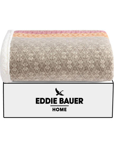 Manta Sofá Eddie Bauer 70x50 cm Reversible Sherpa Fleece