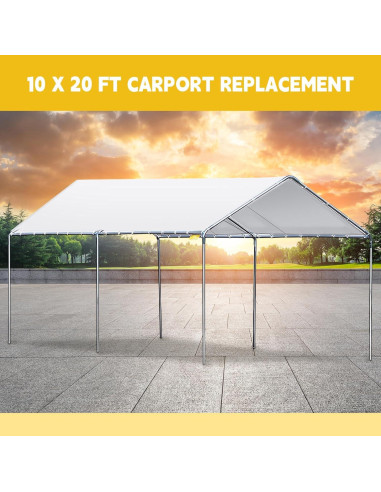 Carpa de Garaje 10x20 pies Wesnoy Impermeable Cubierta Superior