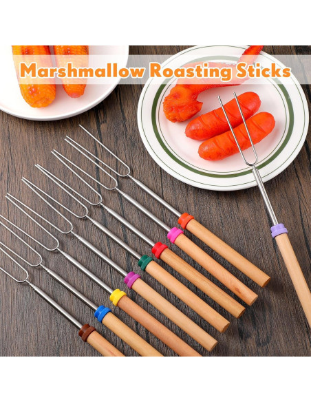 Palos para Asar Malvaviscos Minatee 71 cm - 12 Pzs Palos para Asar Malvaviscos Minatee 71 cm - 12 Pzs
