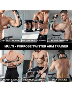 Entrenador de brazos BriskJoy BJ119, 27-50kg, equipo de fitness 2