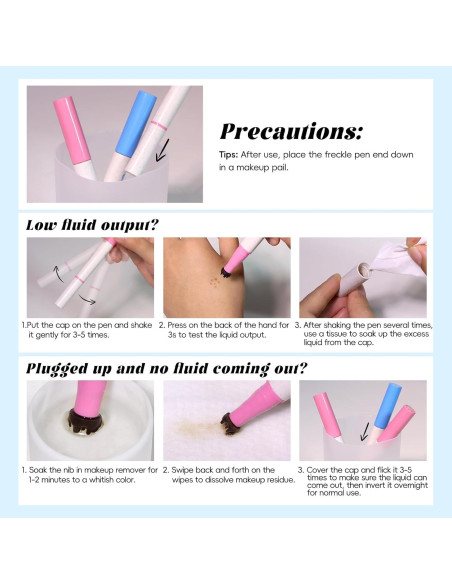 Bolígrafo de Maquillaje 2 en 1 Funtigee - Pecas Marrón Claro y Rubor Rosa Suave Bolígrafo de Maquillaje 2 en 1 Funtigee - Pecas Marrón Claro y Rubor Rosa Suave