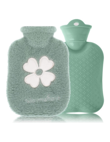 Bolsa de Agua Caliente 500ml DSLSQD Verde con Funda Suave