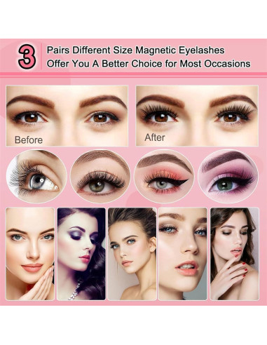 Pestañas Magnéticas Dalarey 2pcs-A Reutilizables Naturales