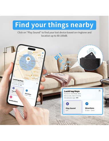 Etiqueta de Rastreo Bluetooth Tukio K7 - Compatible con Apple Find My