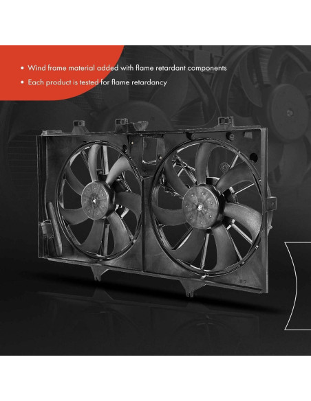 Ventilador de Refrigeración A-Premium para Toyota Camry 2012-2017 y Avalon 2013-2018 Ventilador de Refrigeración A-Premium para Toyota Camry 2012-2017 y Avalon 2013-2018