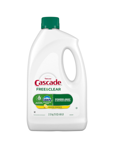 Detergente Líquido en Gel Cascade Libre y Claro 2.12L Detergente Líquido en Gel Cascade Libre y Claro 2.12L