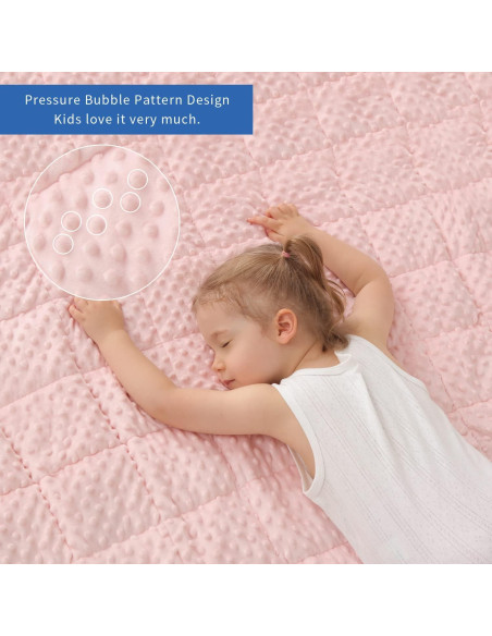 Manta con peso Rosa 91x122cm Huloo Sleep para Niños 2.27kg Manta con peso Rosa 91x122cm Huloo Sleep para Niños 2.27kg