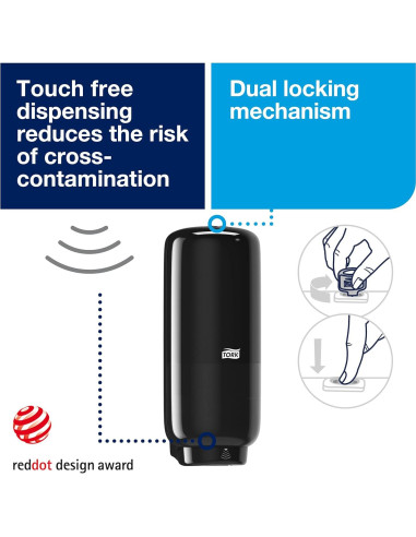 Dispensador de Jabón y Desinfectante Tork Intuition Negro S4