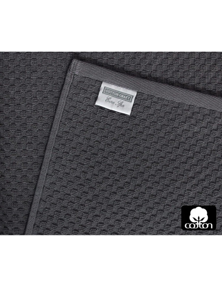 Juego de 4 Toallas de Baño COTTON CRAFT Waffle 450 GSM Gris Juego de 4 Toallas de Baño COTTON CRAFT Waffle 450 GSM Gris
