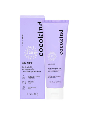 Cocokind Seda SPF 30, Protector Solar Mineral y Químico 68g