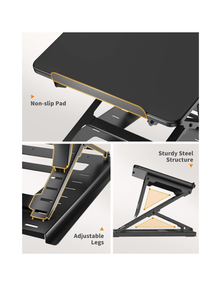 Soporte Ajustable para Laptop HUANUO HNLA7 - 9 Ángulos, 15.6" Soporte Ajustable para Laptop HUANUO HNLA7 - 9 Ángulos, 15.6"