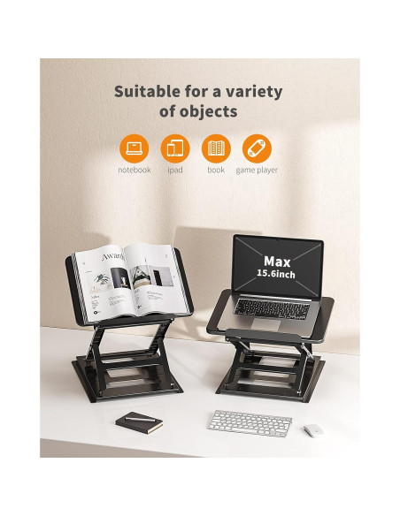 Soporte Ajustable para Laptop HUANUO HNLA7 - 9 Ángulos, 15.6" Soporte Ajustable para Laptop HUANUO HNLA7 - 9 Ángulos, 15.6"