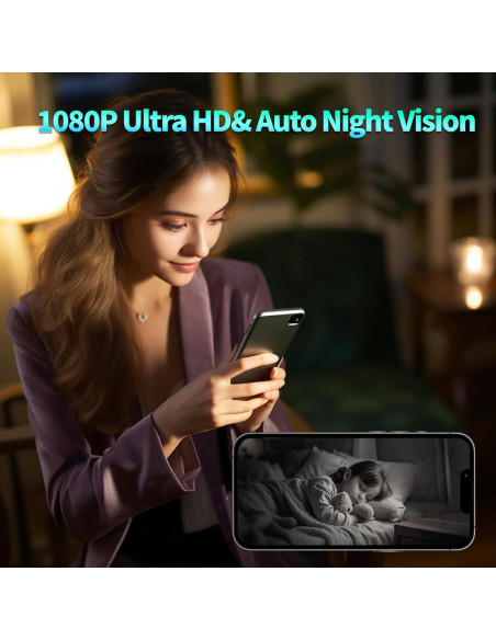 Cámara de Seguridad Inalámbrica LMQPT HD 1080P con AI Cámara de Seguridad Inalámbrica LMQPT HD 1080P con AI