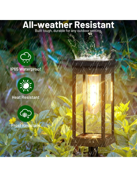 Luces Solares de Camino BesLowe 8 Unidades LED Impermeables Luces Solares de Camino BesLowe 8 Unidades LED Impermeables
