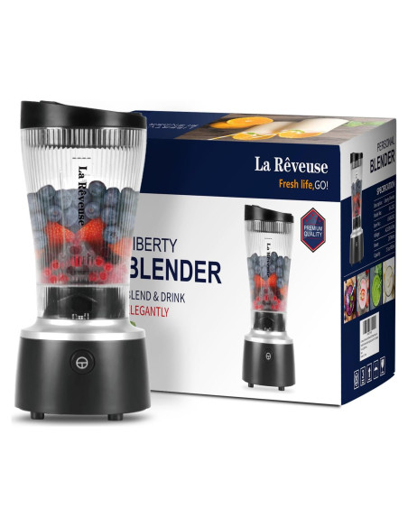Licuadora Personal La Reveuse 250W con Taza de 450ml Libre de BPA Licuadora Personal La Reveuse 250W con Taza de 450ml Libre de BPA