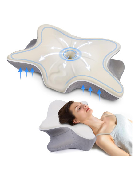 Almohada Cervical Ergonómica Monoledis Espuma Viscoelástica Almohada Cervical Ergonómica Monoledis Espuma Viscoelástica