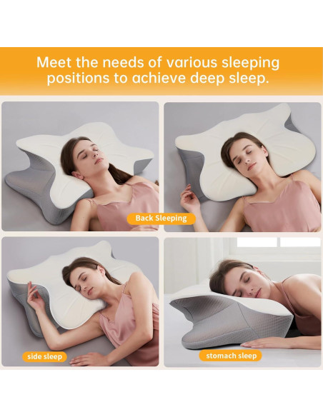 Almohada Cervical Ergonómica Monoledis Espuma Viscoelástica Almohada Cervical Ergonómica Monoledis Espuma Viscoelástica