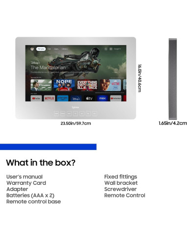 Televisor Inteligente Impermeable SYLVOX 24" Espejo 1080P