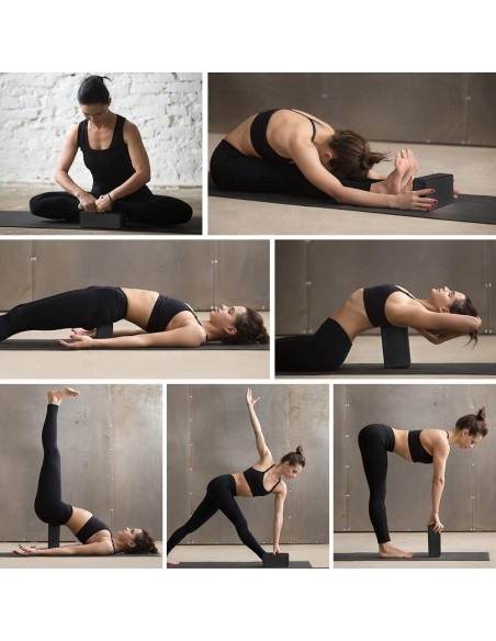 Paquete de 2 Bloques de Yoga Arltb EVA con Correa 22.86x15.24x10.16cm Paquete de 2 Bloques de Yoga Arltb EVA con Correa 22.86x15.24x10.16cm
