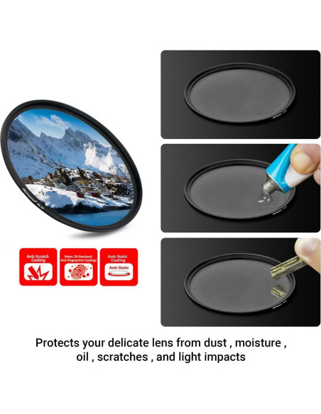 Filtro UV 52mm MOSTOS - Protección ultradelgada para cámaras Filtro UV 52mm MOSTOS - Protección ultradelgada para cámaras