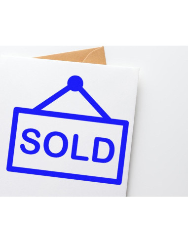 Sello de goma con mango de madera Acorn 1.27 cm para lealtad