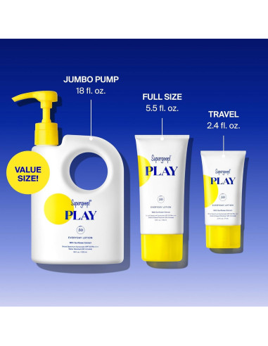 Protector Solar Supergoop! LOCIÓN DIARIA PLAY SPF 50 - 532 ml