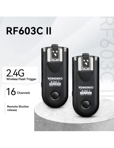 Disparador Inalámbrico Yongnuo RF-603II C3 para Canon DSLR