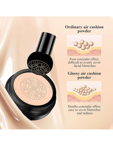 Base de Maquillaje CC Cream Fanterday con Esponja - Beige Buff