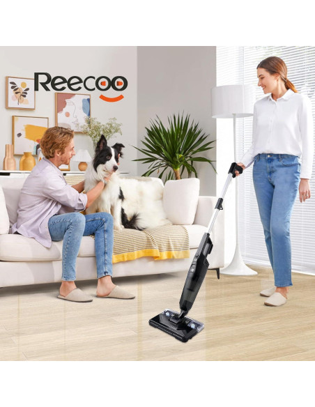 Aspiradora de Varilla REECOO K-22 600W con Mopa y Filtros Aspiradora de Varilla REECOO K-22 600W con Mopa y Filtros