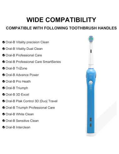 Cabezas de cepillo de dientes Oral B SetSail, 8 unidades cerdas suaves