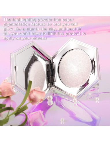 Iluminador Facial Brillante DIARIO DE AMY Blanco Perla 68g