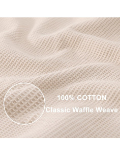 Paños de Cocina Homaxy 100% Algodón Beige - 6 Unidades 30x30 cm 2